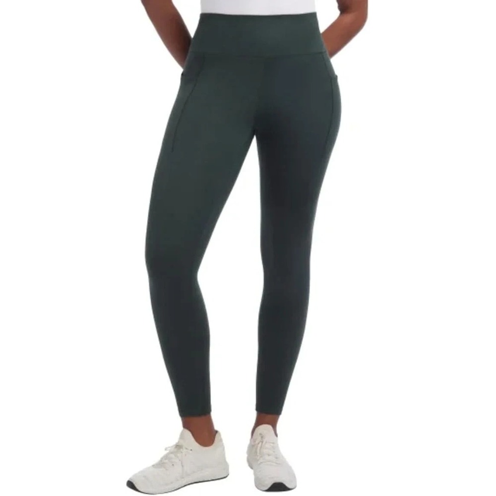 Danskin Women's Satin Stitch 7/8 Legging, EverGreen, Size: Medium, New